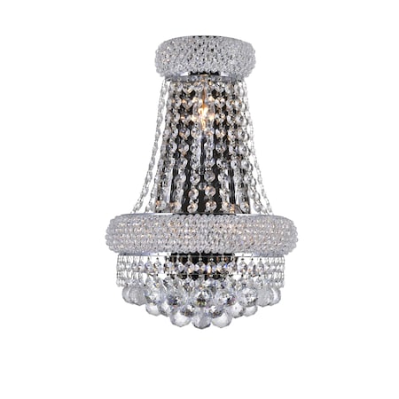 Cwi Lighting Empire 3 Light Wall Sconce With Chrome Finish 8001W12C-B